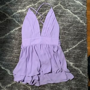 Lavender Romper NWOT